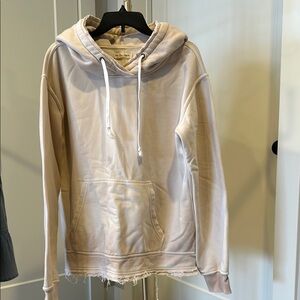 Free people we the free distressed Beige Hoodie sz large